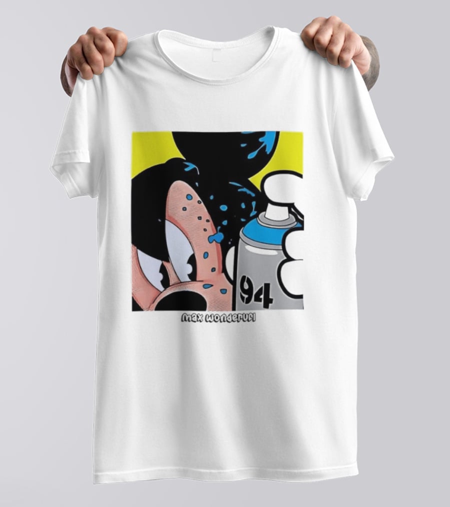 Mickey Mouse Disney Wonderful 84 Spray Paint T-Shirt