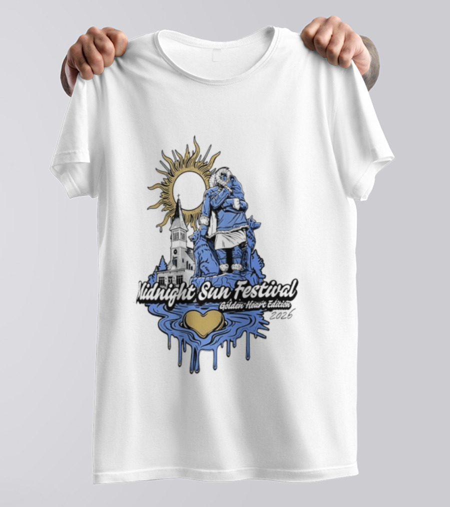 Midnight Sun Festival Golden Heart Edition 2023 T-Shirt