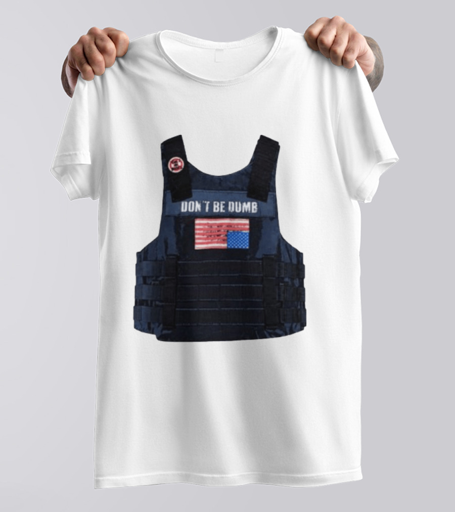 Original A$AP Rocky Don't Be Dumb Tour Tactical Vest With Patch T-Shirt