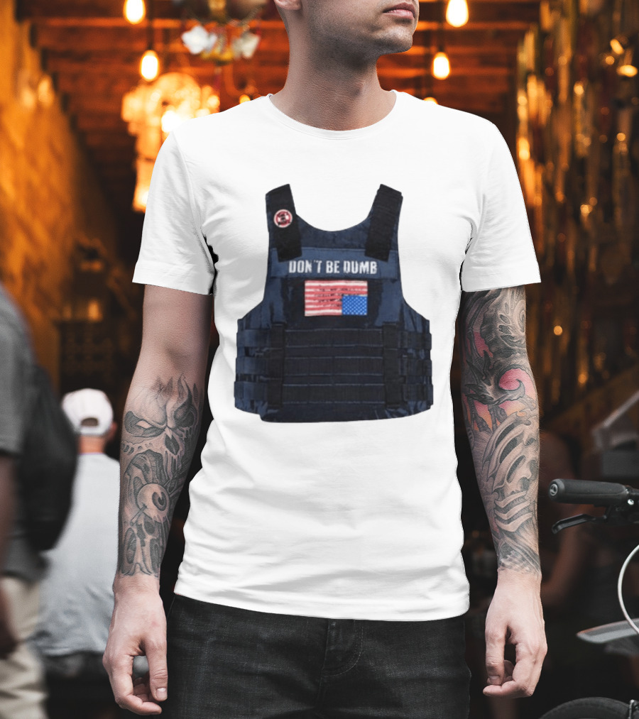 Original A$AP Rocky Don't Be Dumb Tour Tactical Vest With Patch T-Shirt