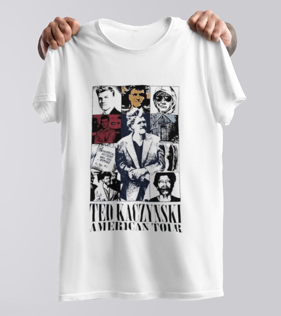 Ted Kaczynski American Tour Collage T-Shirt