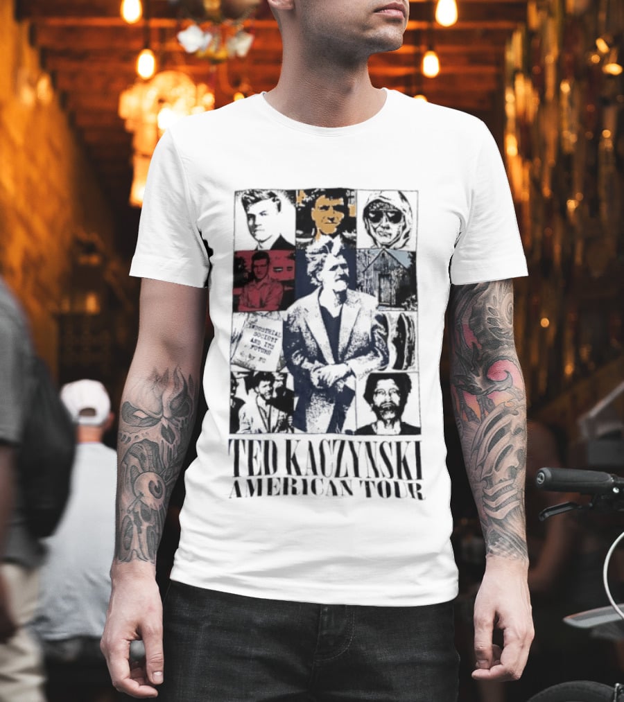 Ted Kaczynski American Tour Collage T-Shirt