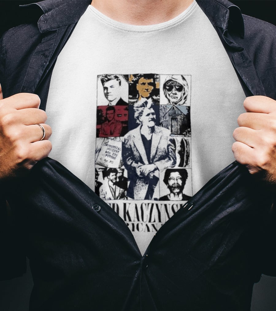 Ted Kaczynski American Tour Collage T-Shirt
