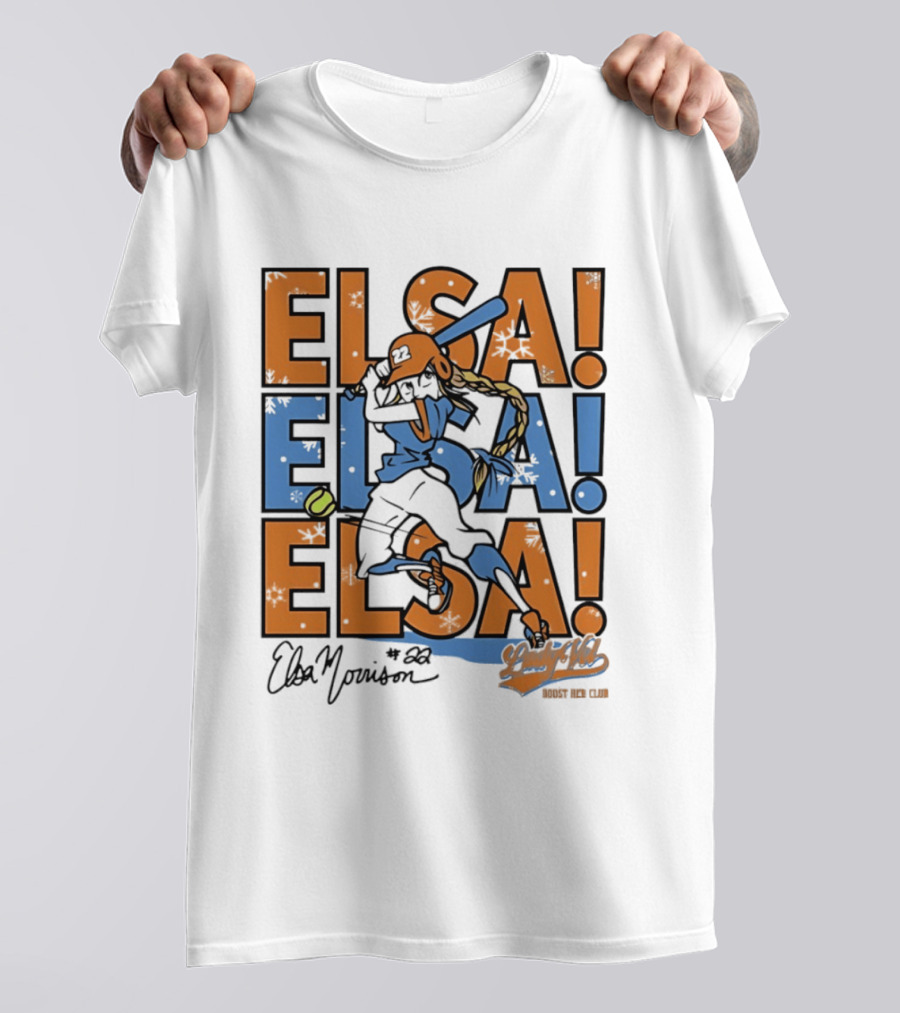 Elsa Morrison Lady Vol Tennessee Elsa 22 Boost Her Club T-Shirt