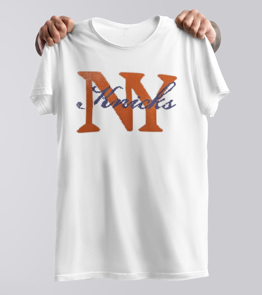 New York Knicks Iconic Orange Blue Team Spirit T-Shirt