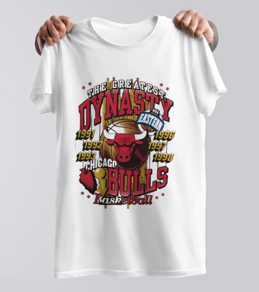 The Greatest Dynasty Chicago Bulls Basketball 1991 1998 NBA Eastern Champs T-Shirt