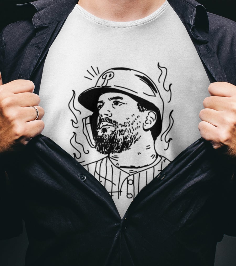 Kyle Phillies Sketch Ring The Bell T-Shirt