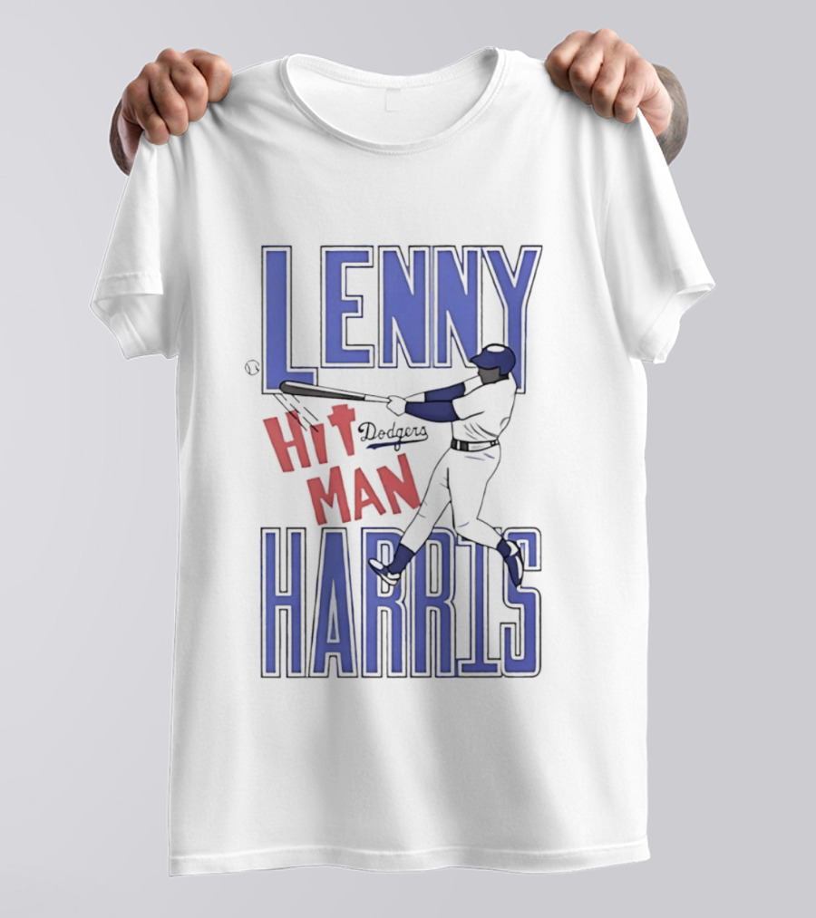 Lenny Harris Dodgers Hit Man Darryl Strawberry T-Shirt