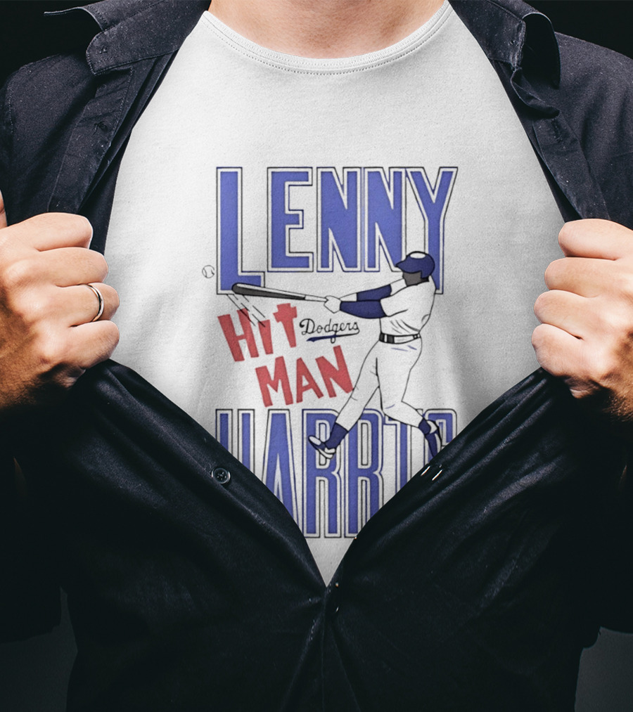 Lenny Harris Dodgers Hit Man Darryl Strawberry T-Shirt