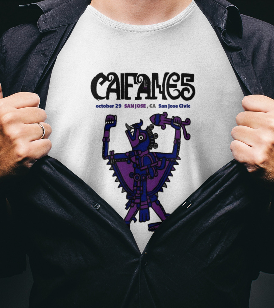 Caifanes October 29 2026 San Jose CA Concert T-Shirt