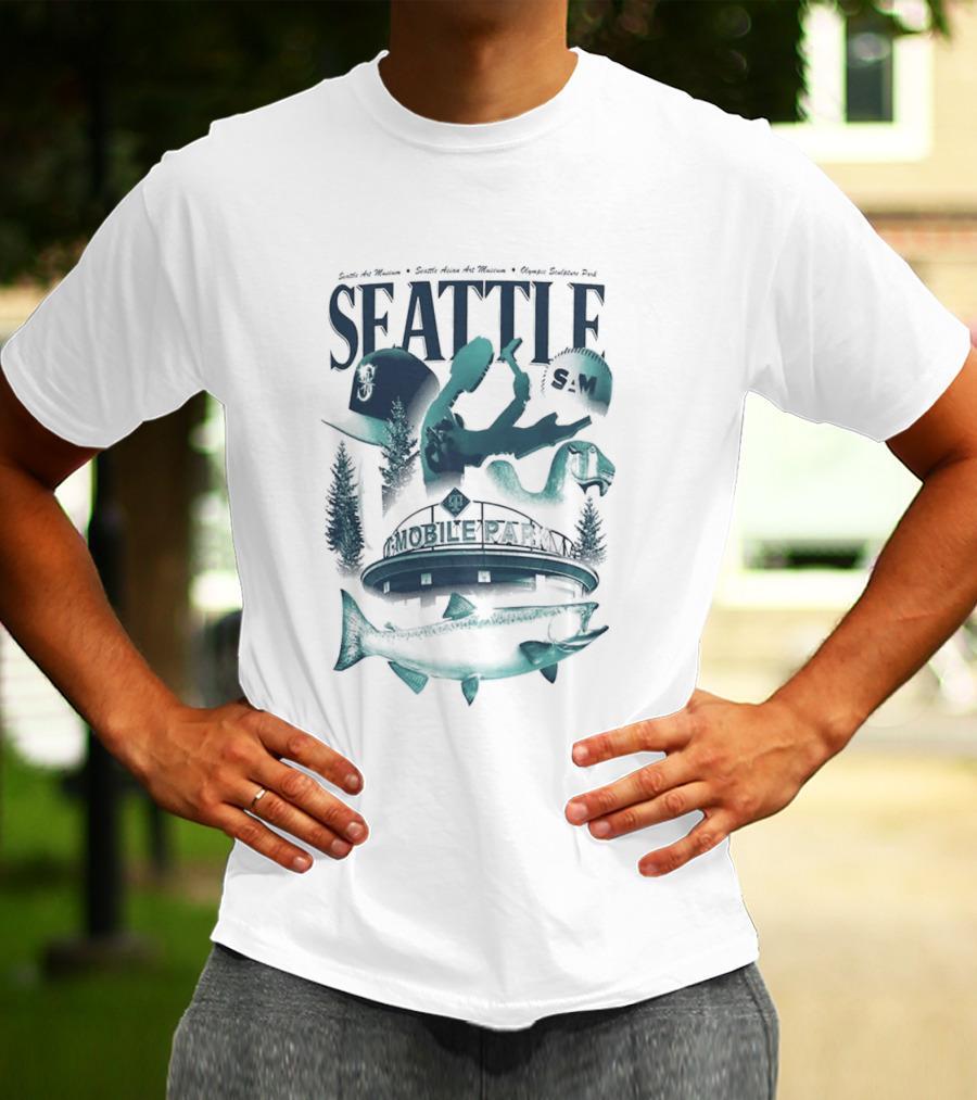Seattle Mariners Mobile Park Sea Life Museum Night T-Shirt