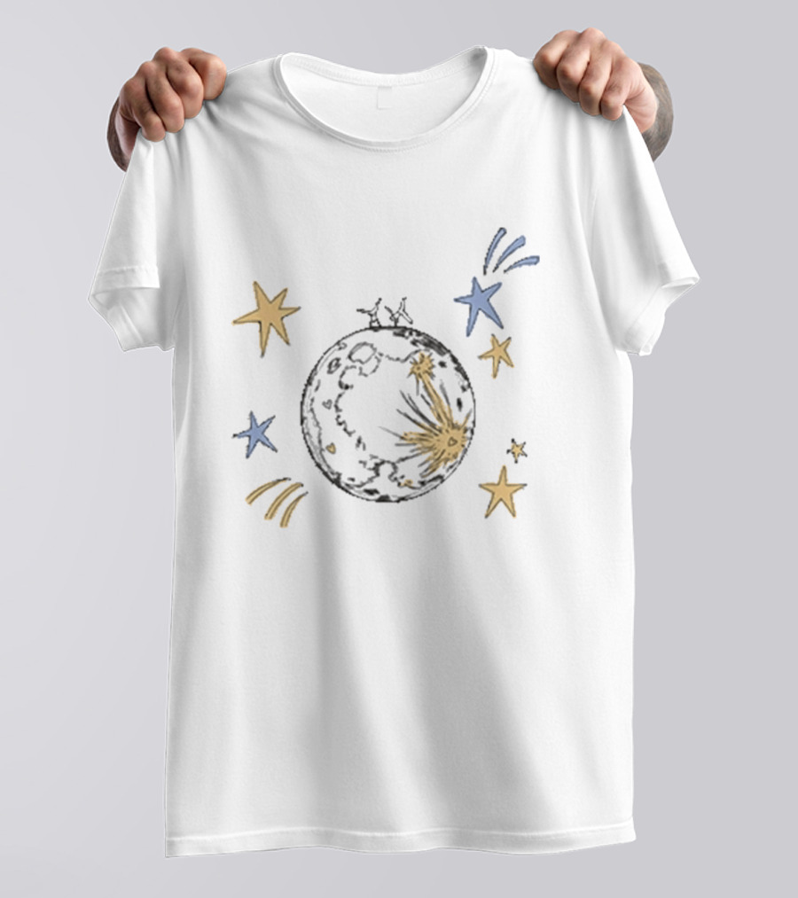 Noah Kahan Orbiter Lyrics Moon And Stars Celestial T-Shirt