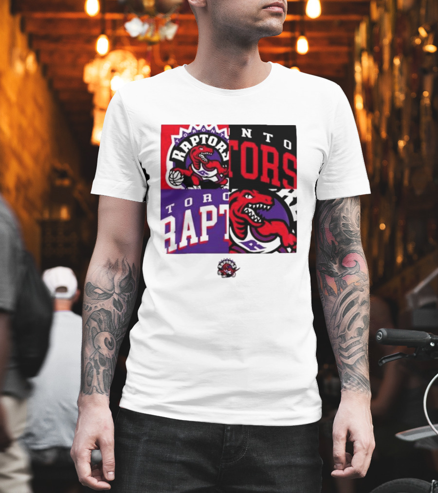 Toronto Raptors NBA Block Team Logo Graphic Raptors Basketball T-Shirt