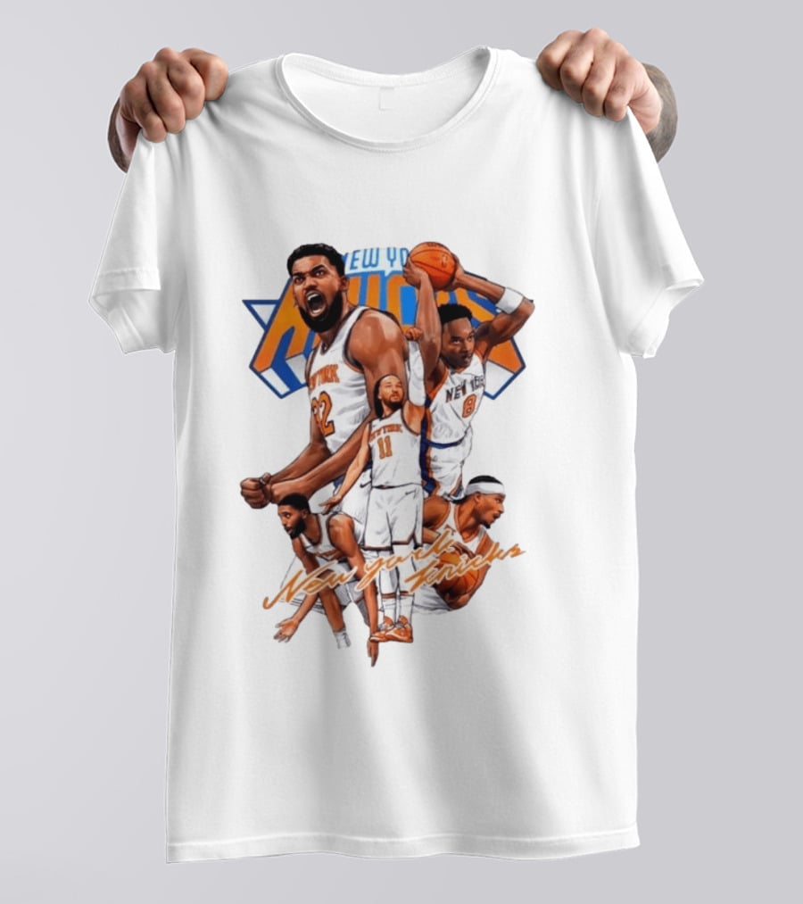 New York Knicks Jalen Brunson Julius Randle RJ Barrett Josh Hart Donte DiVincenzo NBA T-Shirt