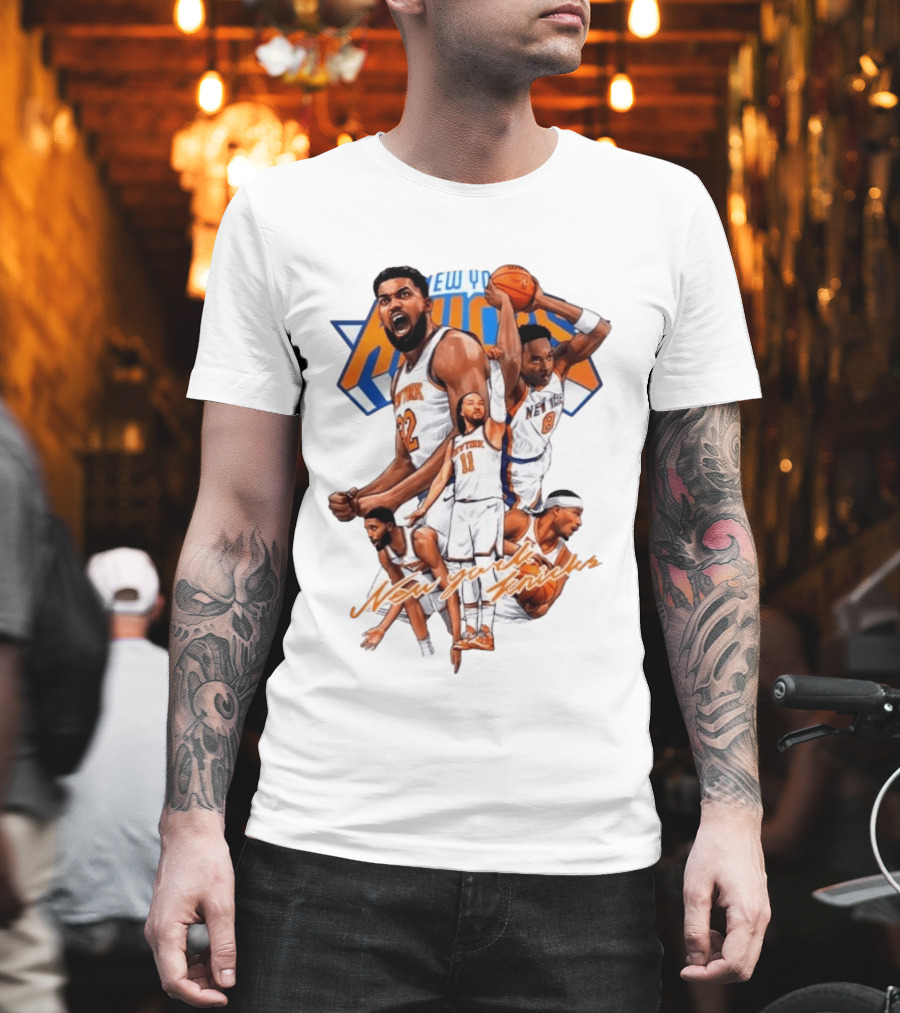New York Knicks Jalen Brunson Julius Randle RJ Barrett Josh Hart Donte DiVincenzo NBA T-Shirt