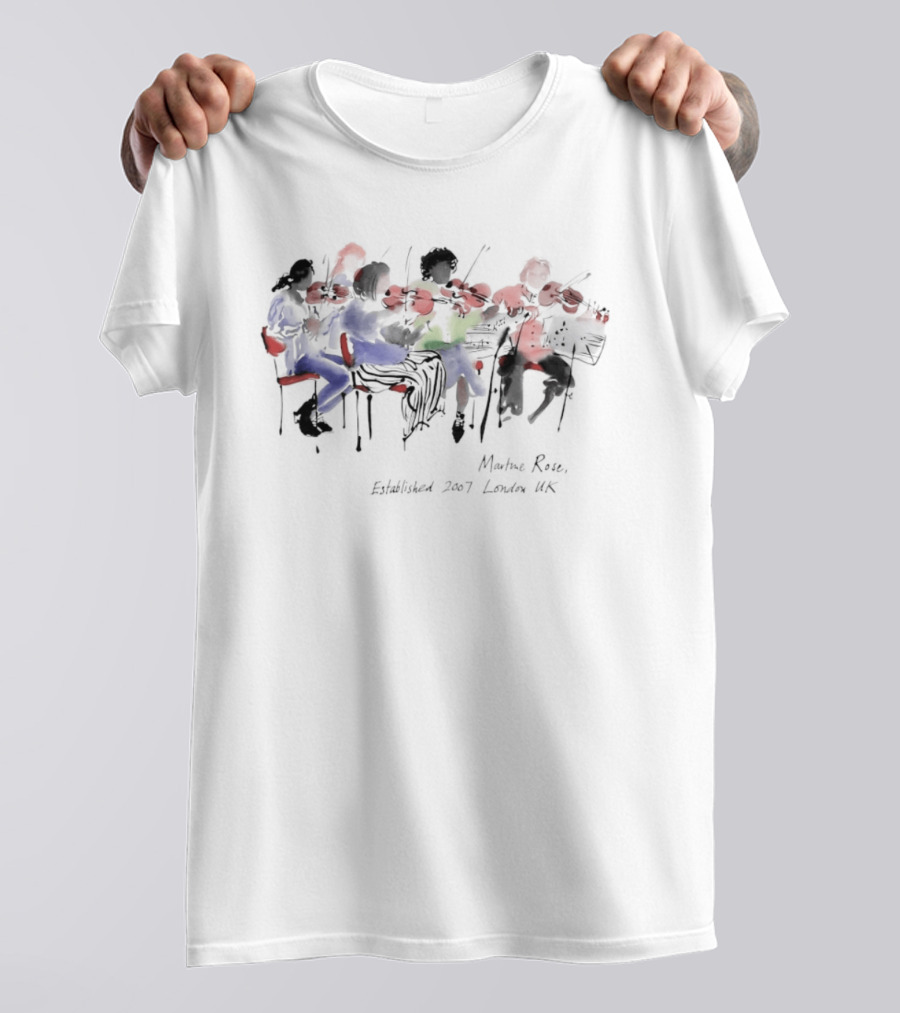 Martine Rose Established 2007 London UK Violin Orchestra Ensemble T-Shirt