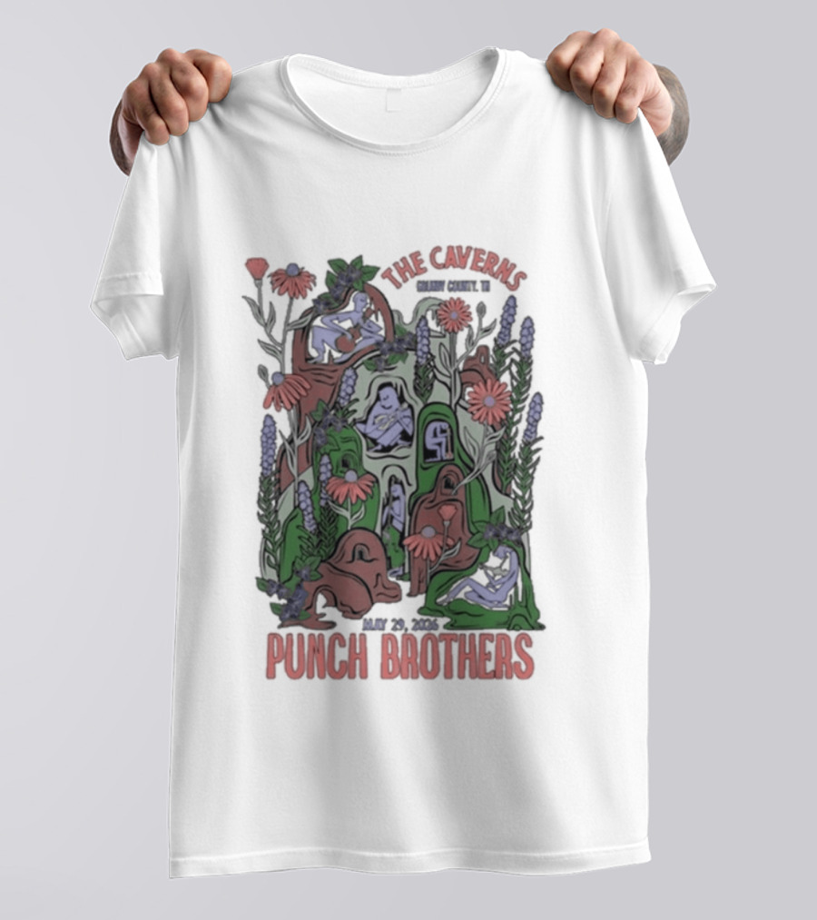Punch Brothers Live Concert The Caverns Pelham TN 05.29.2026 T-Shirt