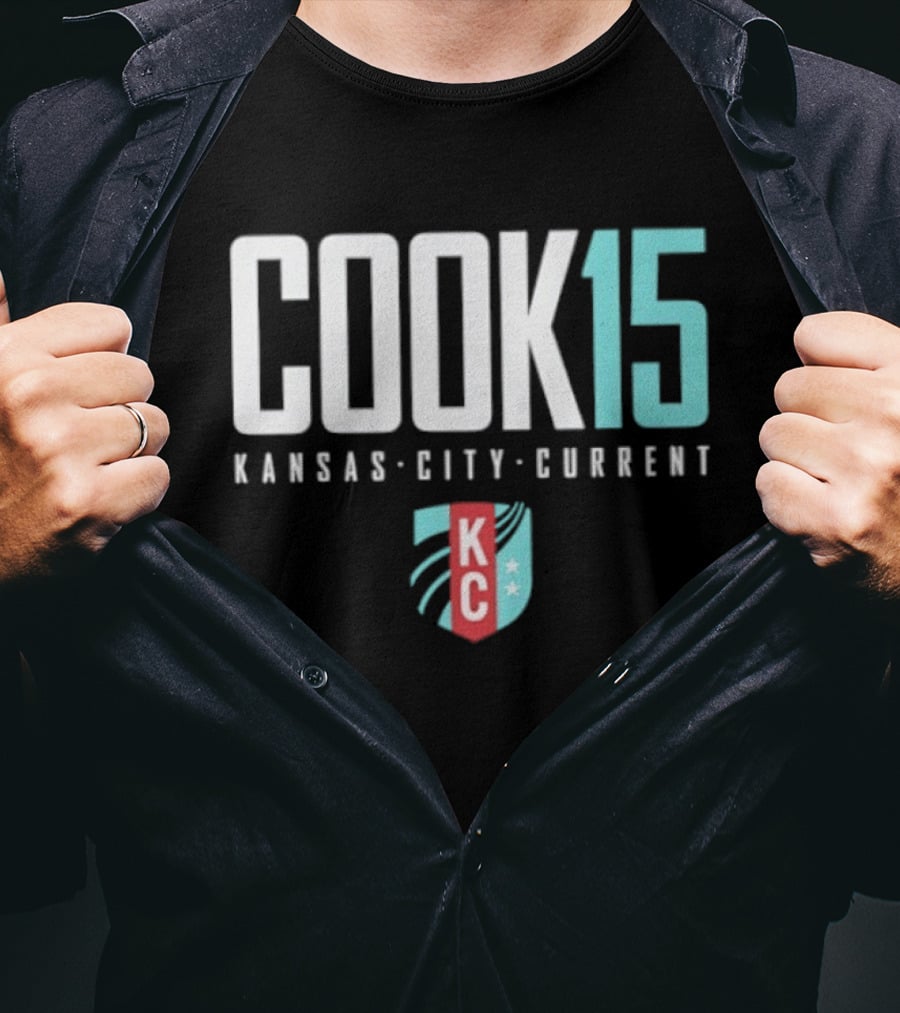 COOK 15 Kansas City Current NWSL KC T-Shirt