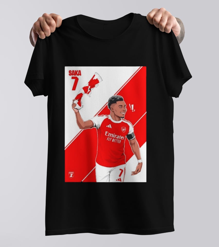 Arsenal F.C. Bukayo Saka 7 Starboy Emirates Fly Better T-Shirt