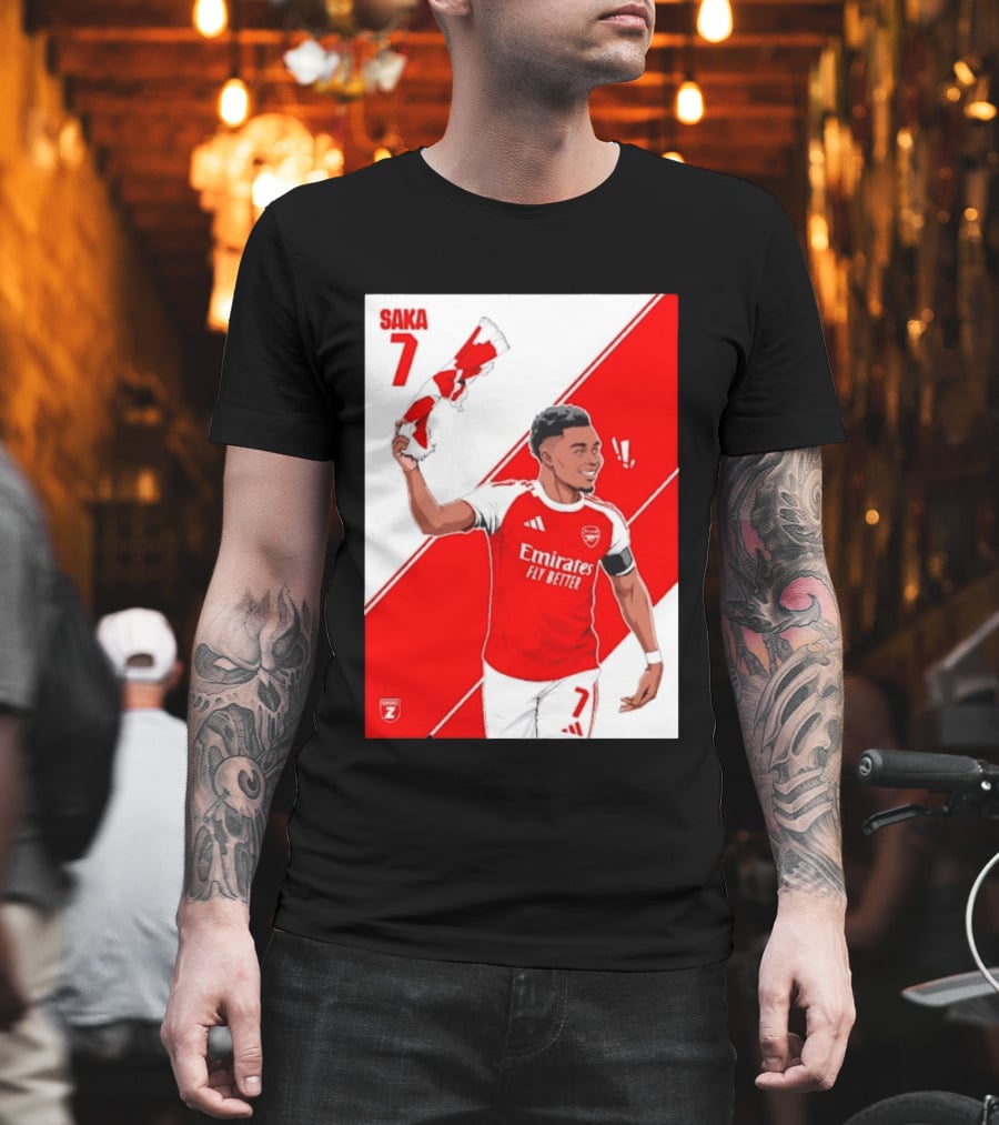 Arsenal F.C. Bukayo Saka 7 Starboy Emirates Fly Better T-Shirt