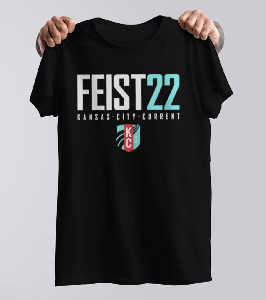Feist 22 Kansas City Current KC Crest NWSL T-Shirt