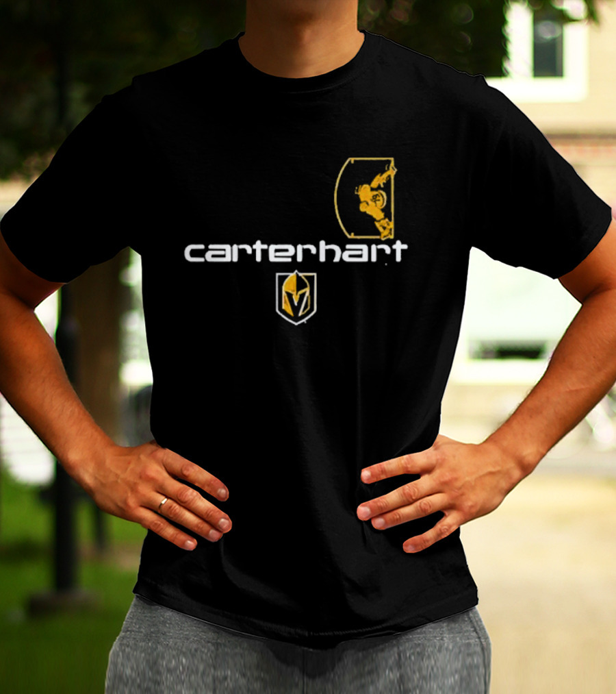 Carter Hart Vegas Golden Knights Goalie Helmet T-Shirt