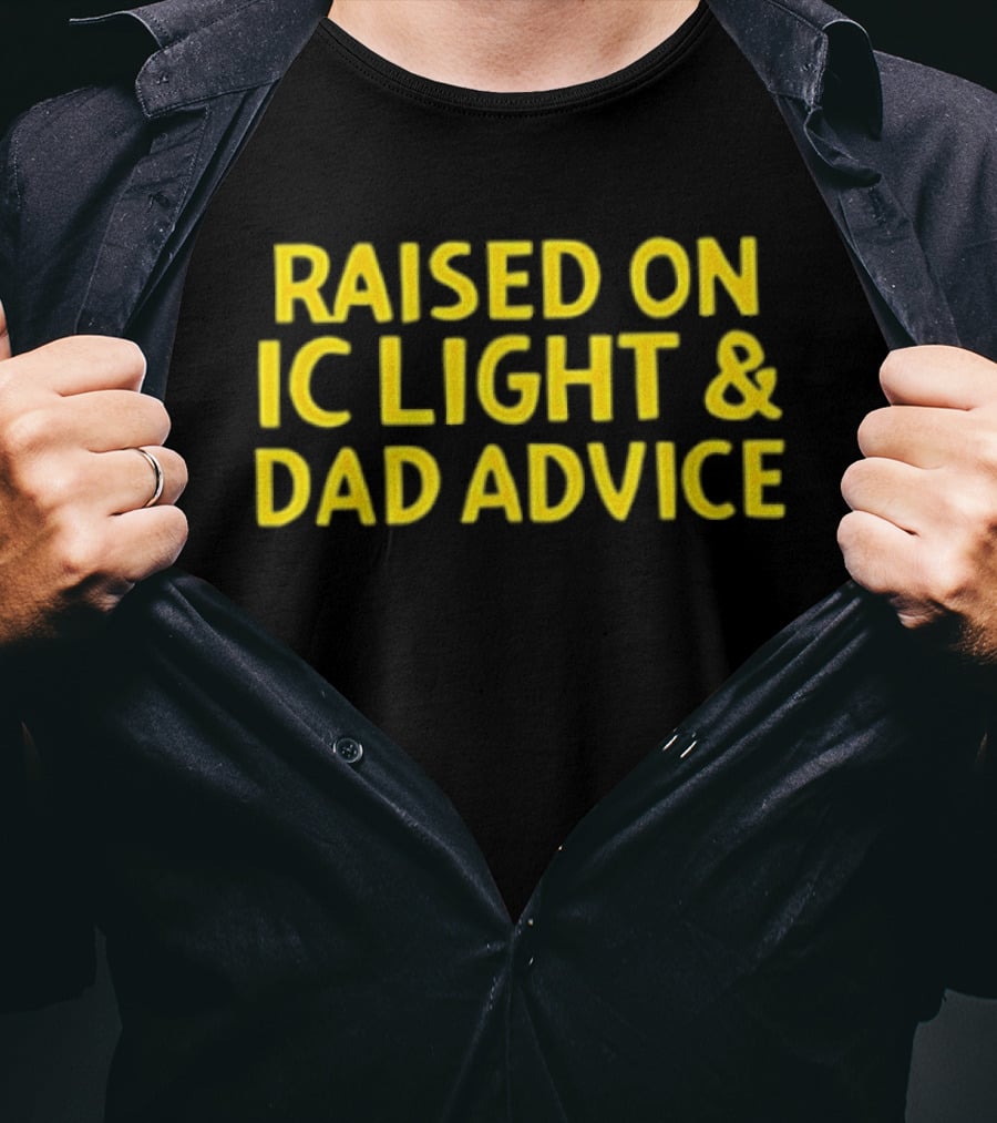 Raised On IC Light & Dad Advice Vintage Yellow Nostalgia T-Shirt
