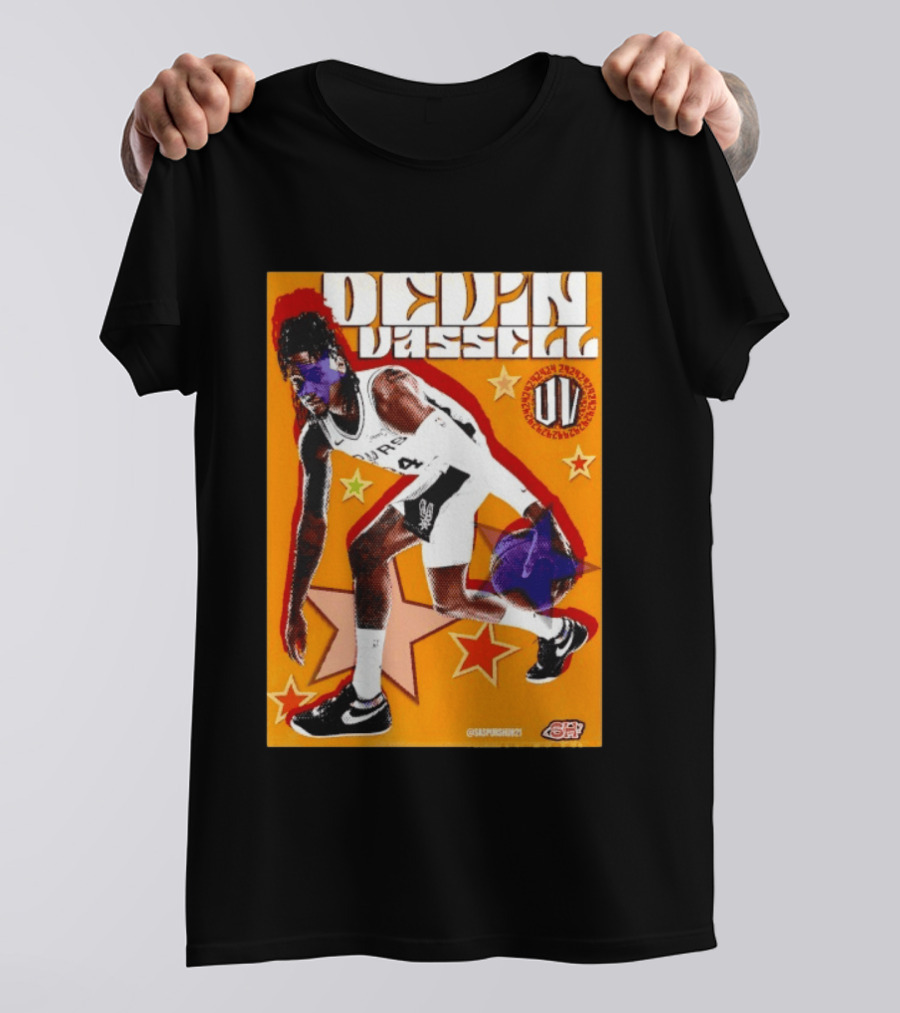 Devin Vassell San Antonio Spurs Basketball Star Orange T-Shirt