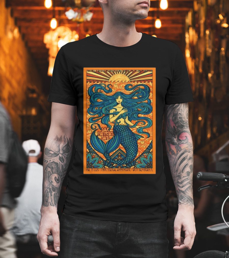 Dave Matthews Band May 29 2026 ITHINK Financial Amphitheatre West Palm Beach FL Mermaid T-Shirt