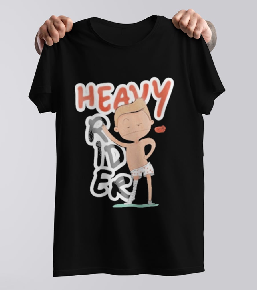 Srinivas Ganesh Heavy Rider Cartoon Character Comical Pose T-Shirt