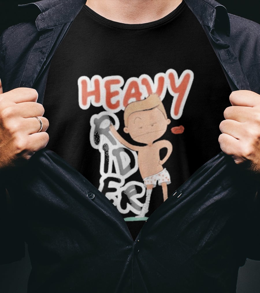 Srinivas Ganesh Heavy Rider Cartoon Character Comical Pose T-Shirt