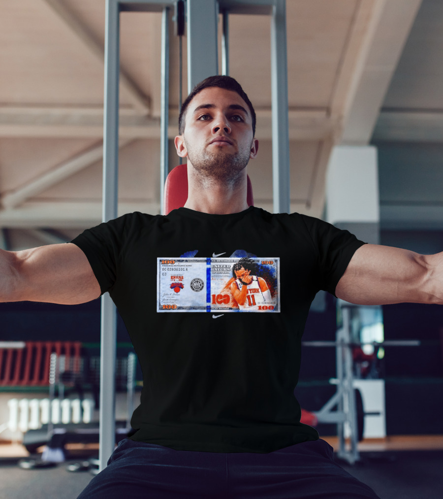 Jalen Brunson New York Knicks United Kinicks NBA Money Note T-Shirt