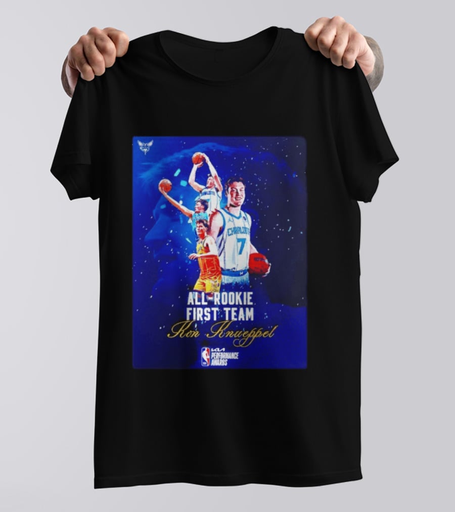 Kon Knueppel Charlotte Hornets All Rookie First Team NBA Performance Awards T-Shirt