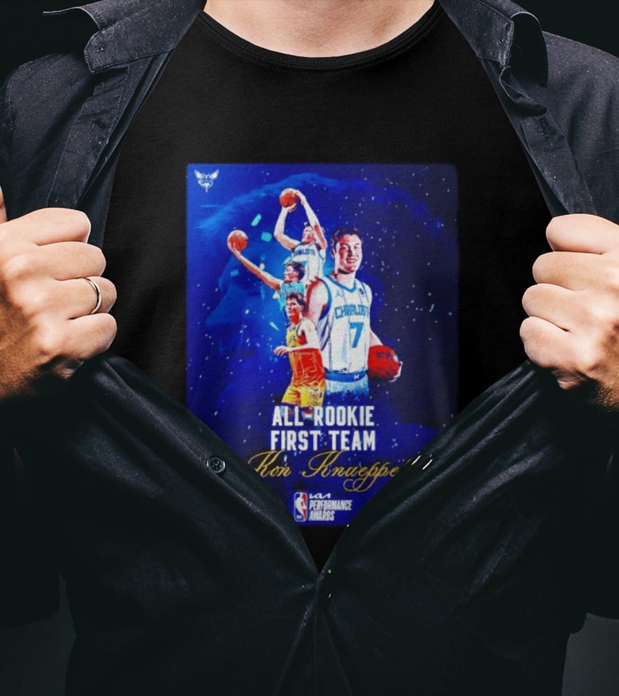 Kon Knueppel Charlotte Hornets All Rookie First Team NBA Performance Awards T-Shirt