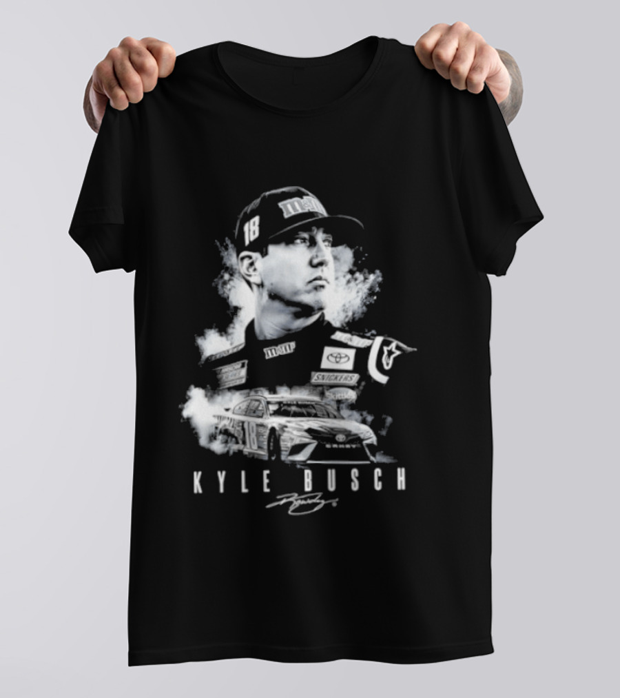 Kyle Busch 1985 2026 Forever Rowdy Racing Champion T-Shirt