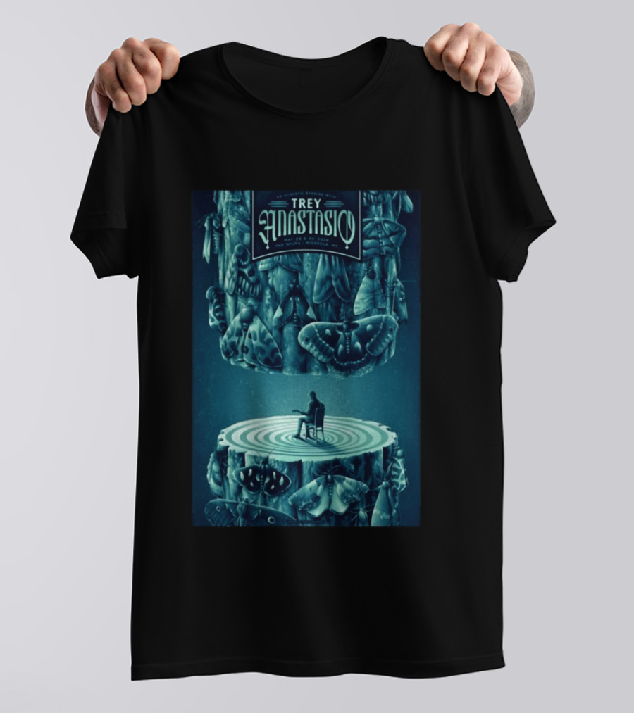 Trey Anastasio Acoustic Evening May 29 30 2022 Missoula MT Tour With Moths And Guitarist T-Shirt