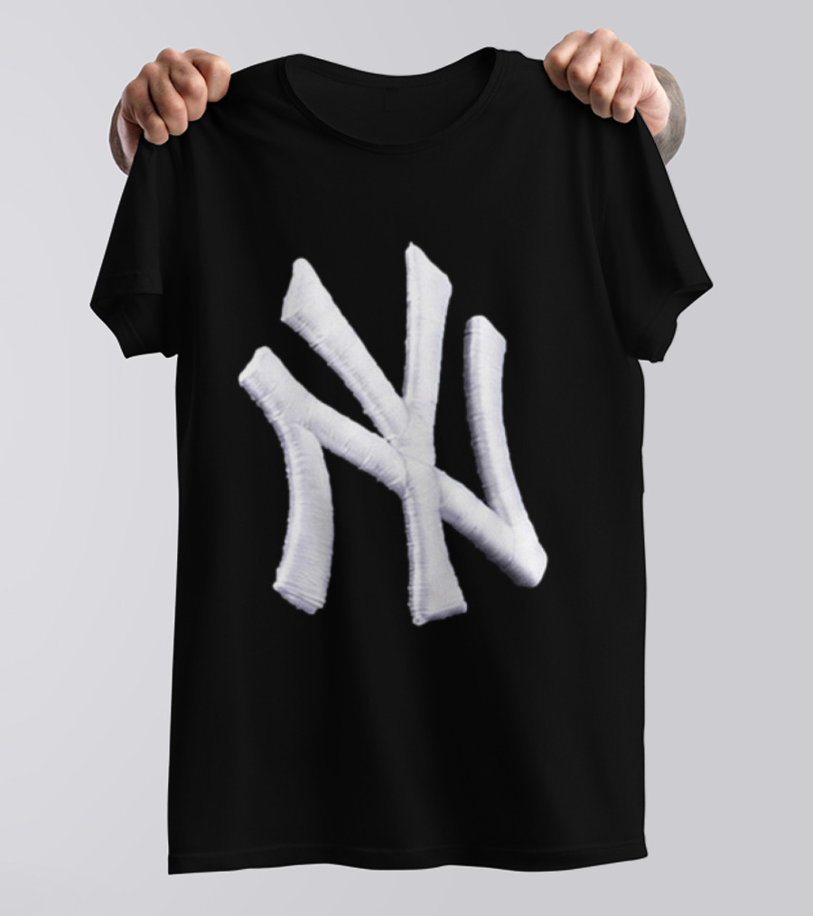Yankees Inflated Stitch Logo Hat T-Shirt