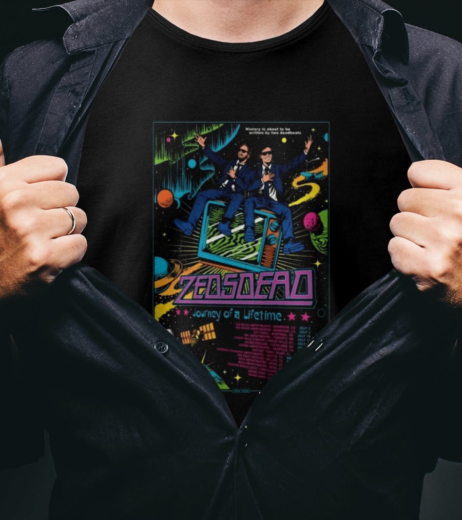 Zeds Dead Journey Of A Lifetime History Is About To Be Written By Two Deadbeats Tour 2026 T-Shirt