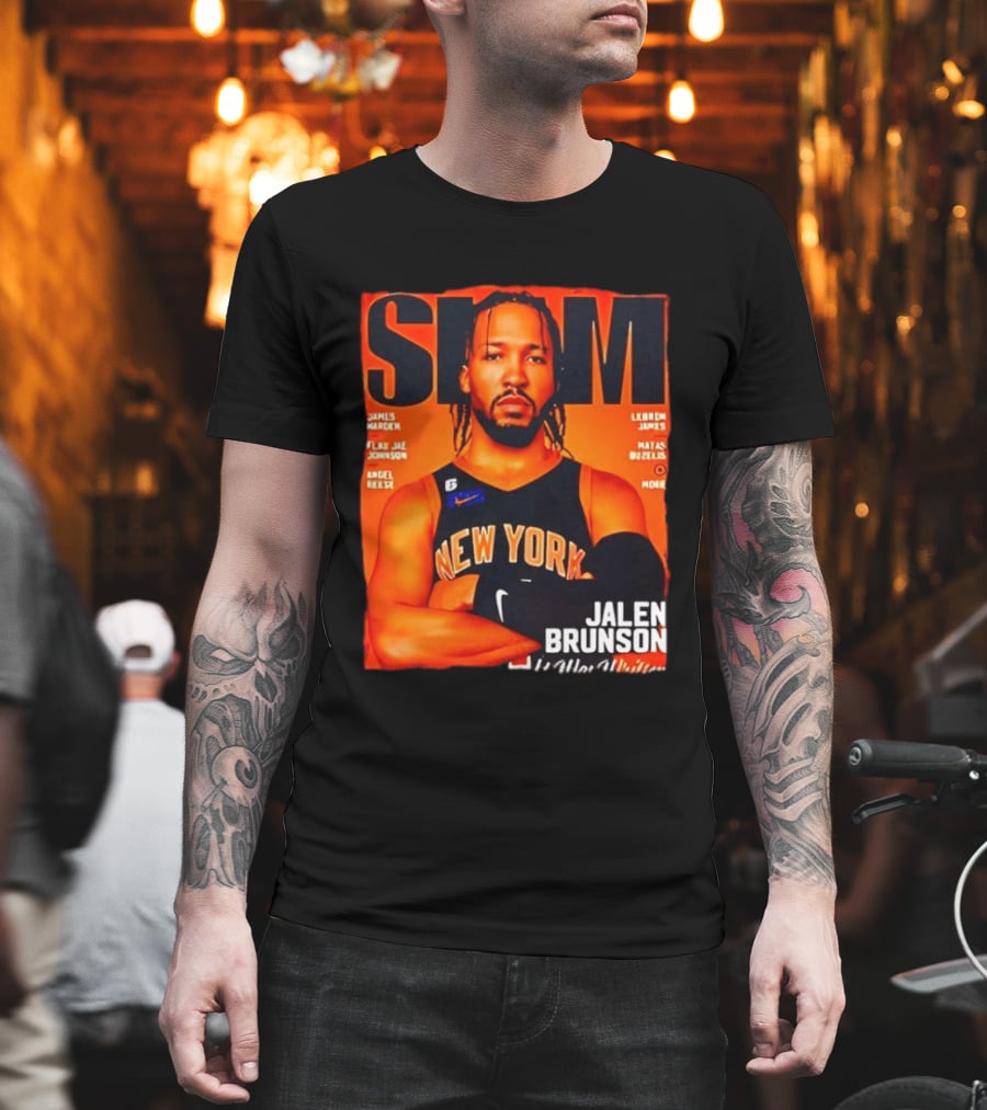 Slam Magazine New York Jalen Brunson Basketball T-Shirt