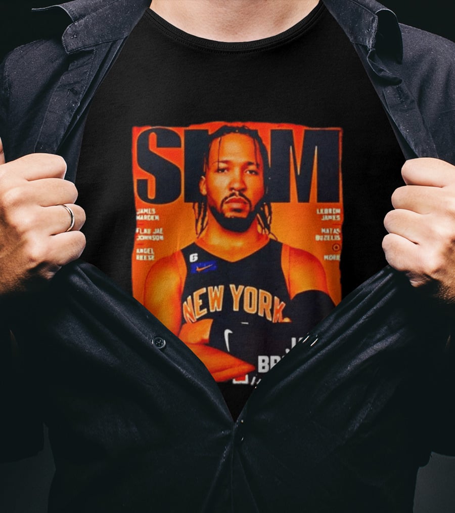 Slam Magazine New York Jalen Brunson Basketball T-Shirt