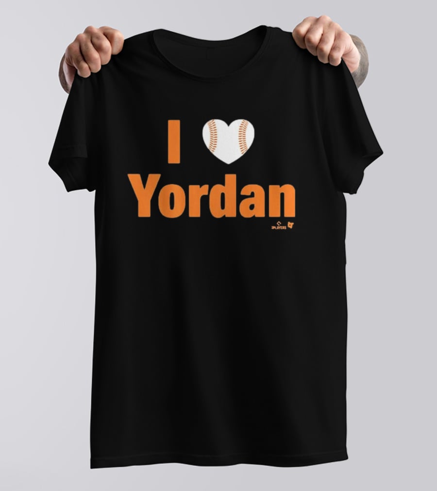 I Love Yordan Baseball Heartball T-Shirt