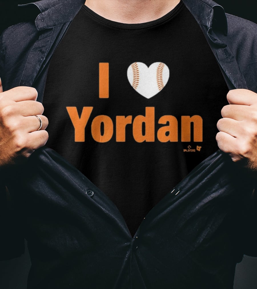 I Love Yordan Baseball Heartball T-Shirt
