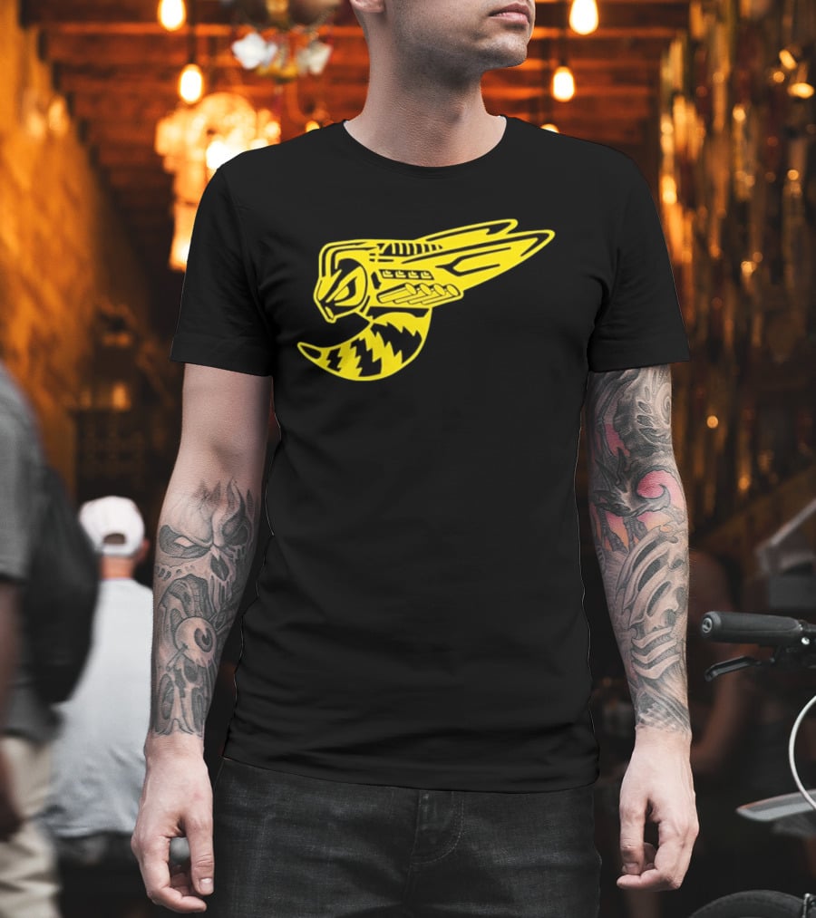 Supercharged Hornet Racing Style Yellow Black Hornet T-Shirt