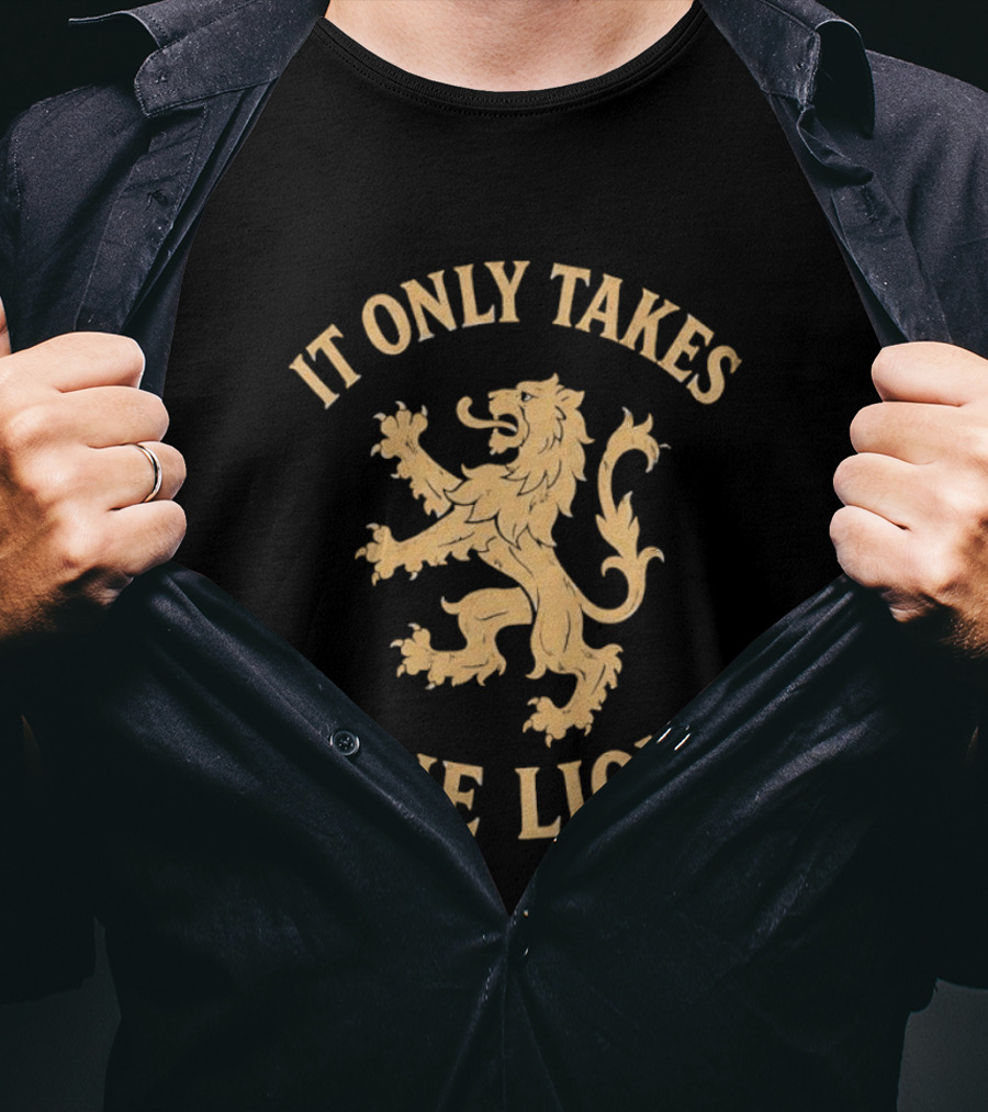 It Only Takes One Lion Vintage Distressed T-Shirt