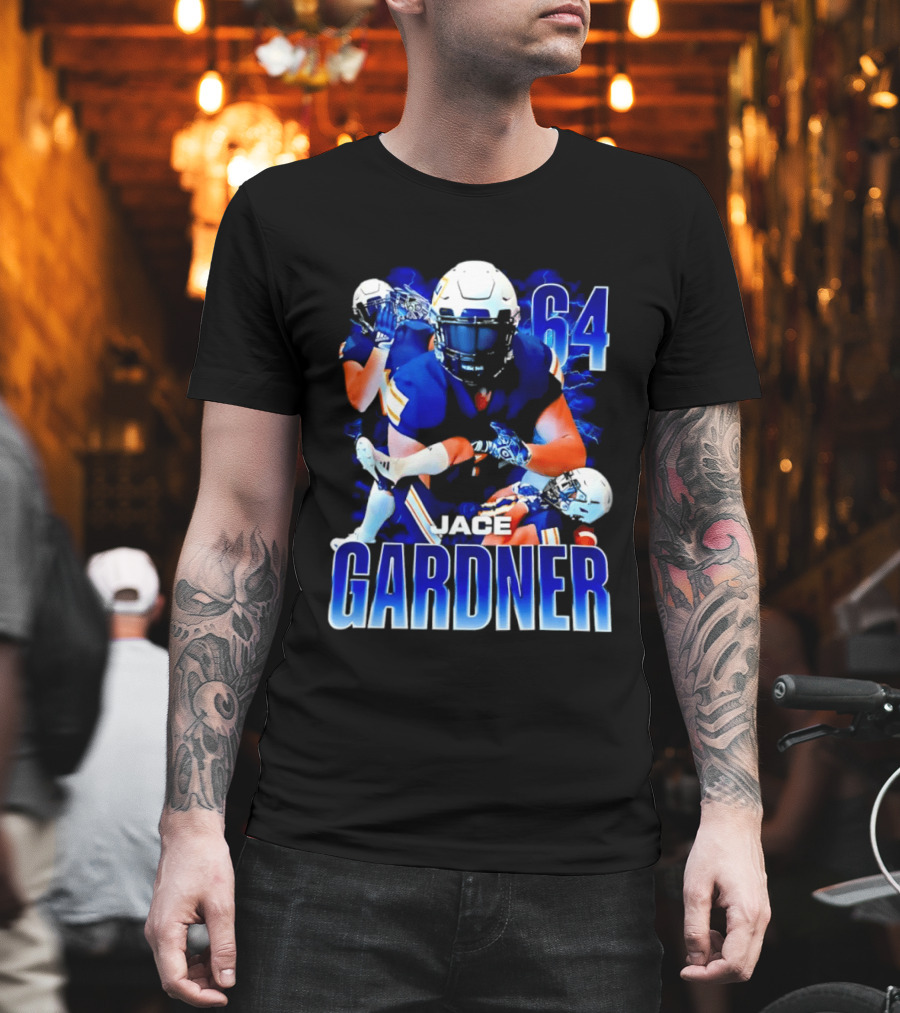 Jace Gardner 64 Football Lightning Sports T-Shirt