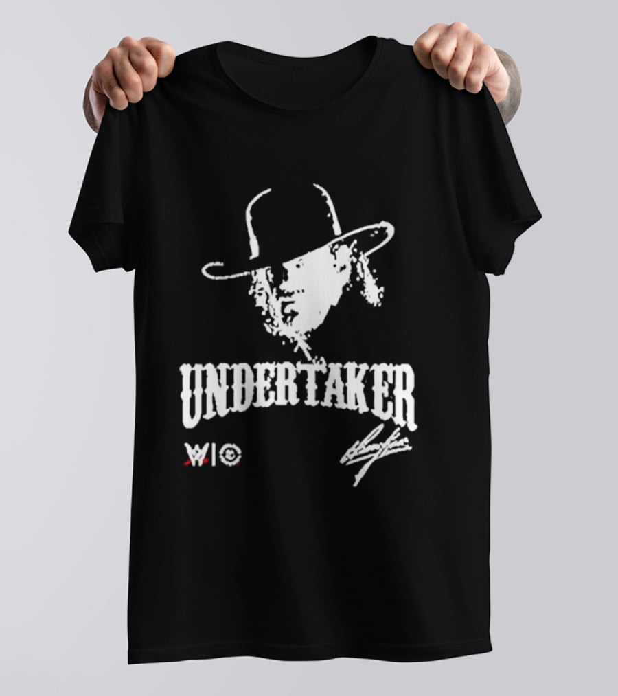 Undertaker WWE Hat Icon With Signature T-Shirt