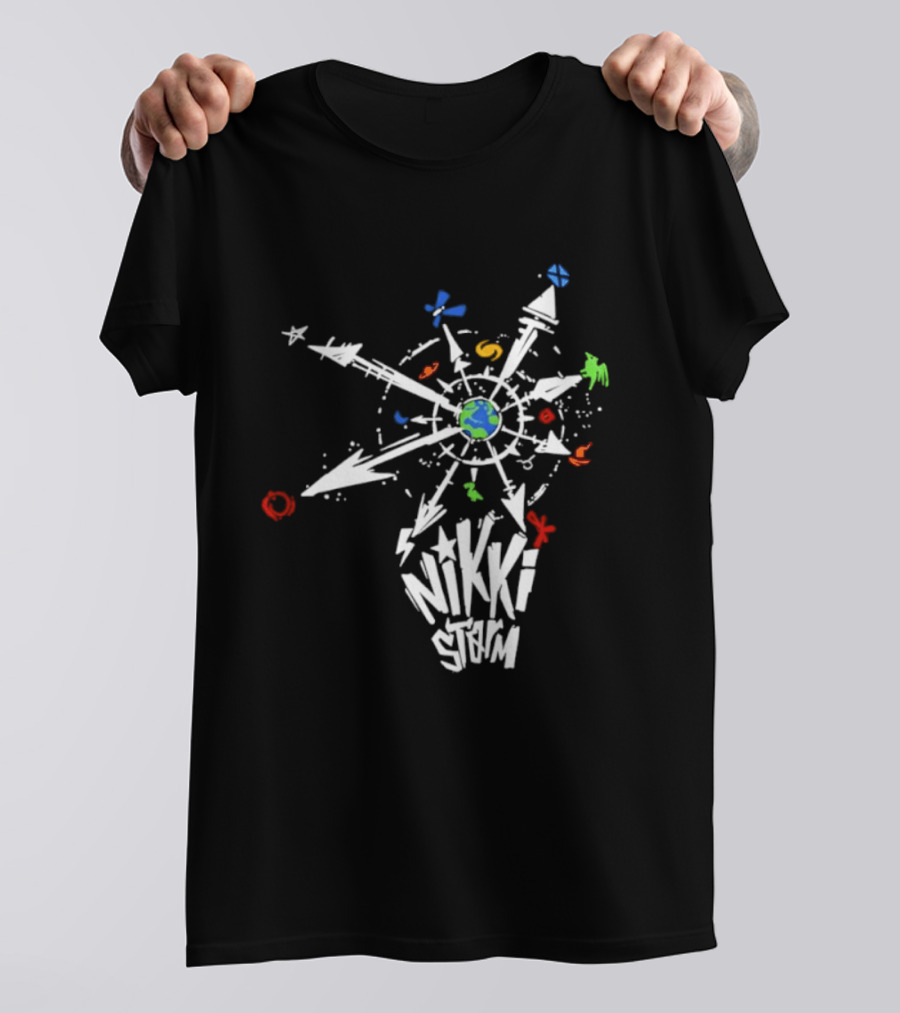 Nikki Storm Multiverse Compass Earth Adventure Multicolor T-Shirt