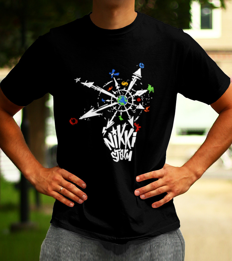 Nikki Storm Multiverse Compass Earth Adventure Multicolor T-Shirt
