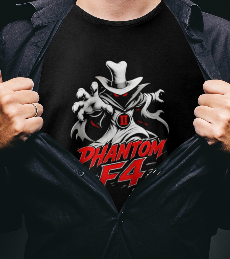 Phantom F4 Red Eyes Top Hat Cloaked Specter II T-Shirt