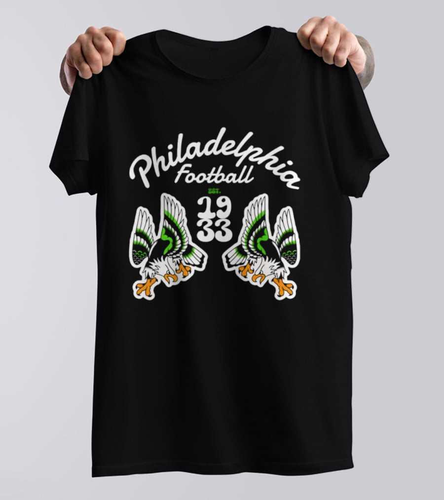 Philadelphia Eagles Football Est 1933 Twin Eagles T-Shirt